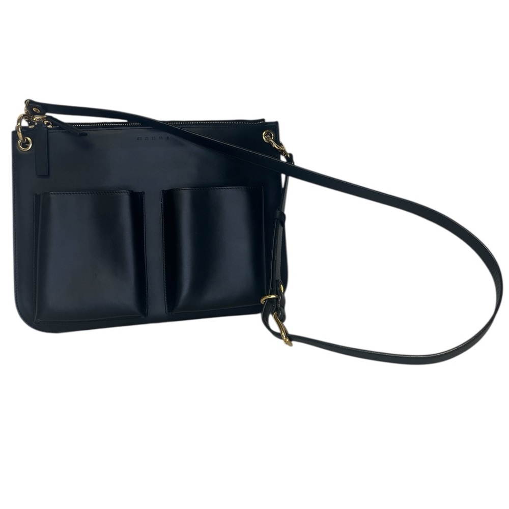 Marni Bandolier Leather Crossbody Bag, MSRP $1,670